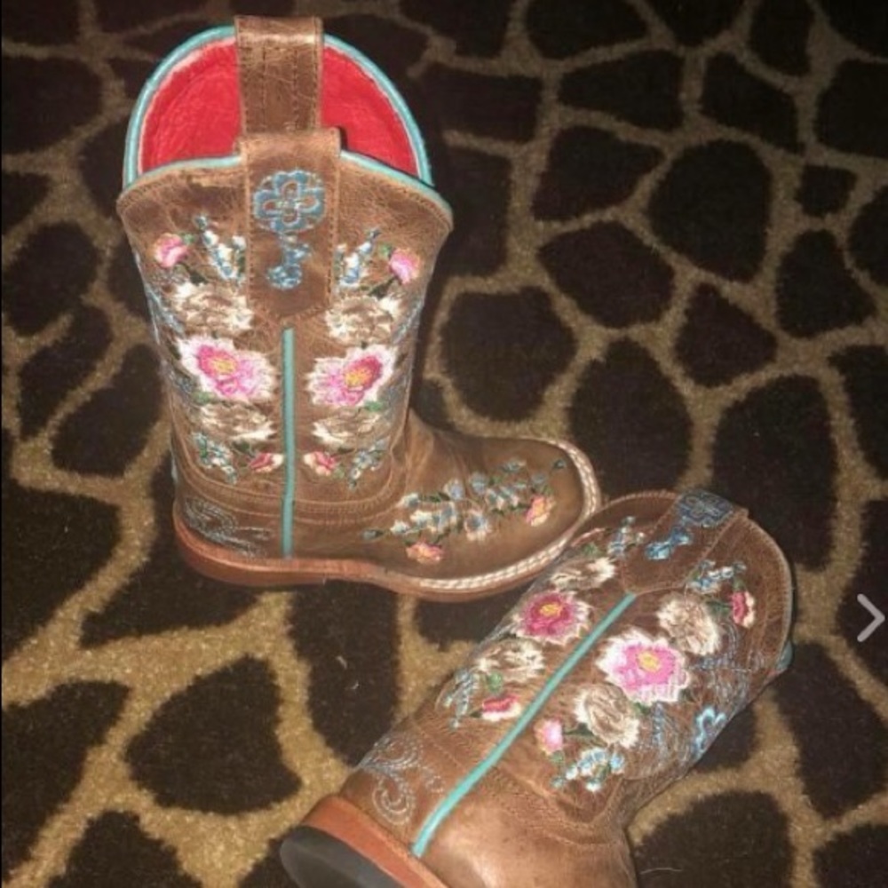 Anderson bean floral toddler boots